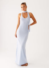 Eddie Knit Maxi Dress - Blue