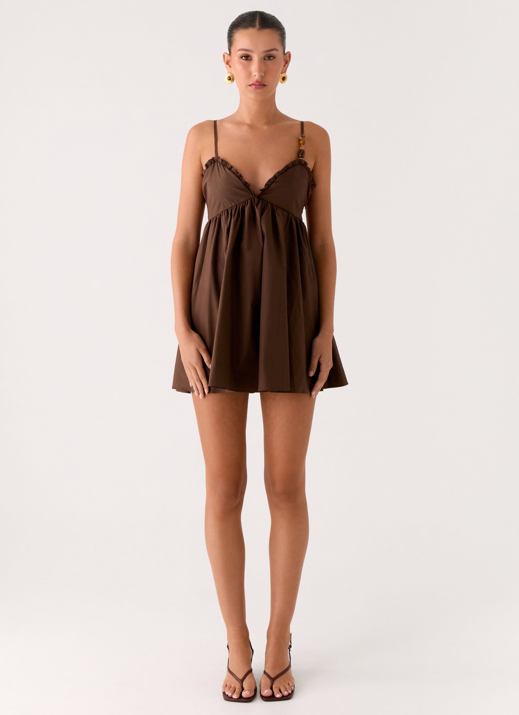 Jonas Mini Dress - Brown