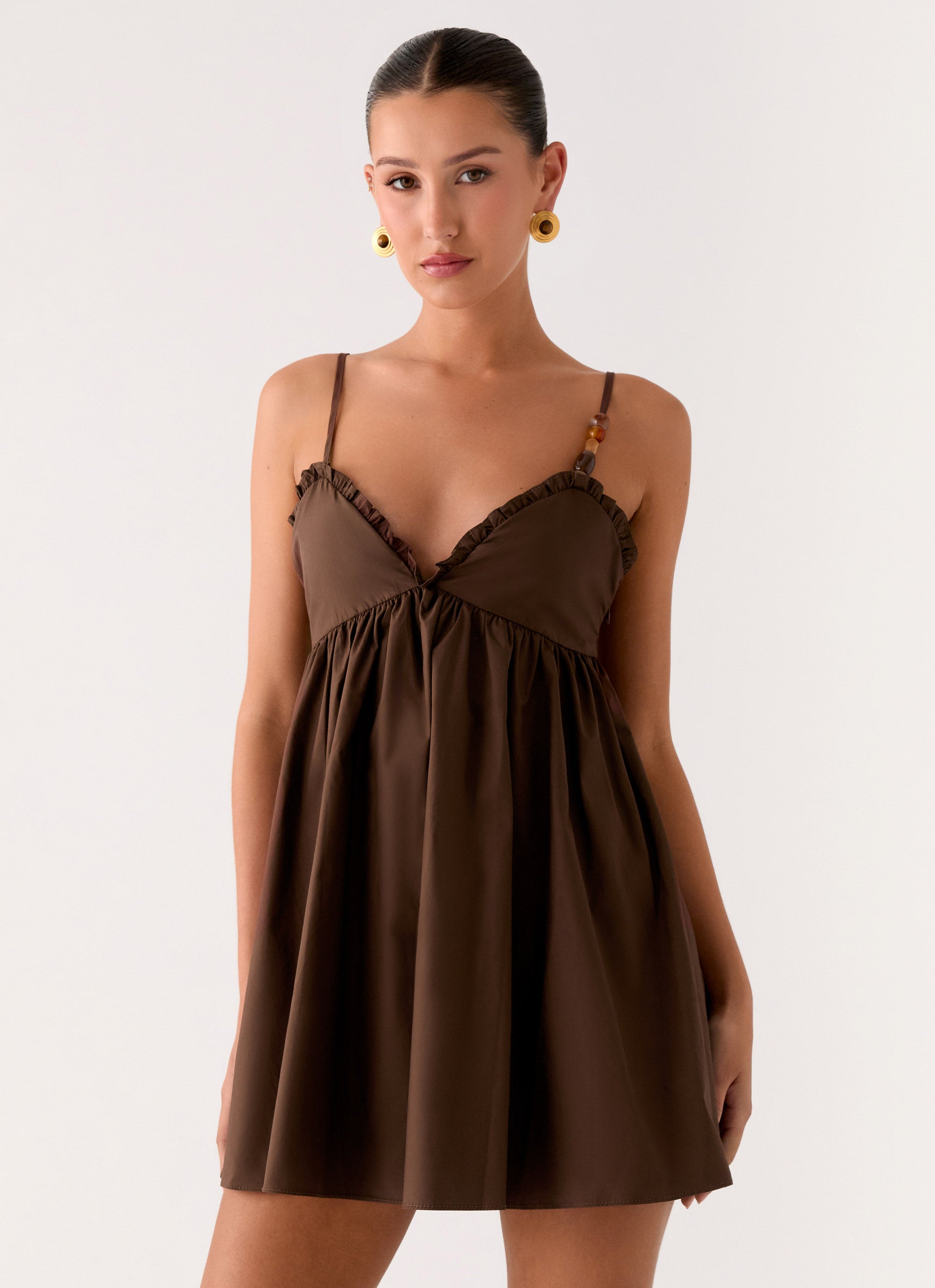 Jonas Mini Dress - Brown