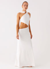 Juliander Knot Maxi Dress - White