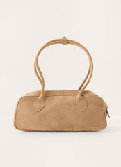 Kate Faux Suede Bag - Camel