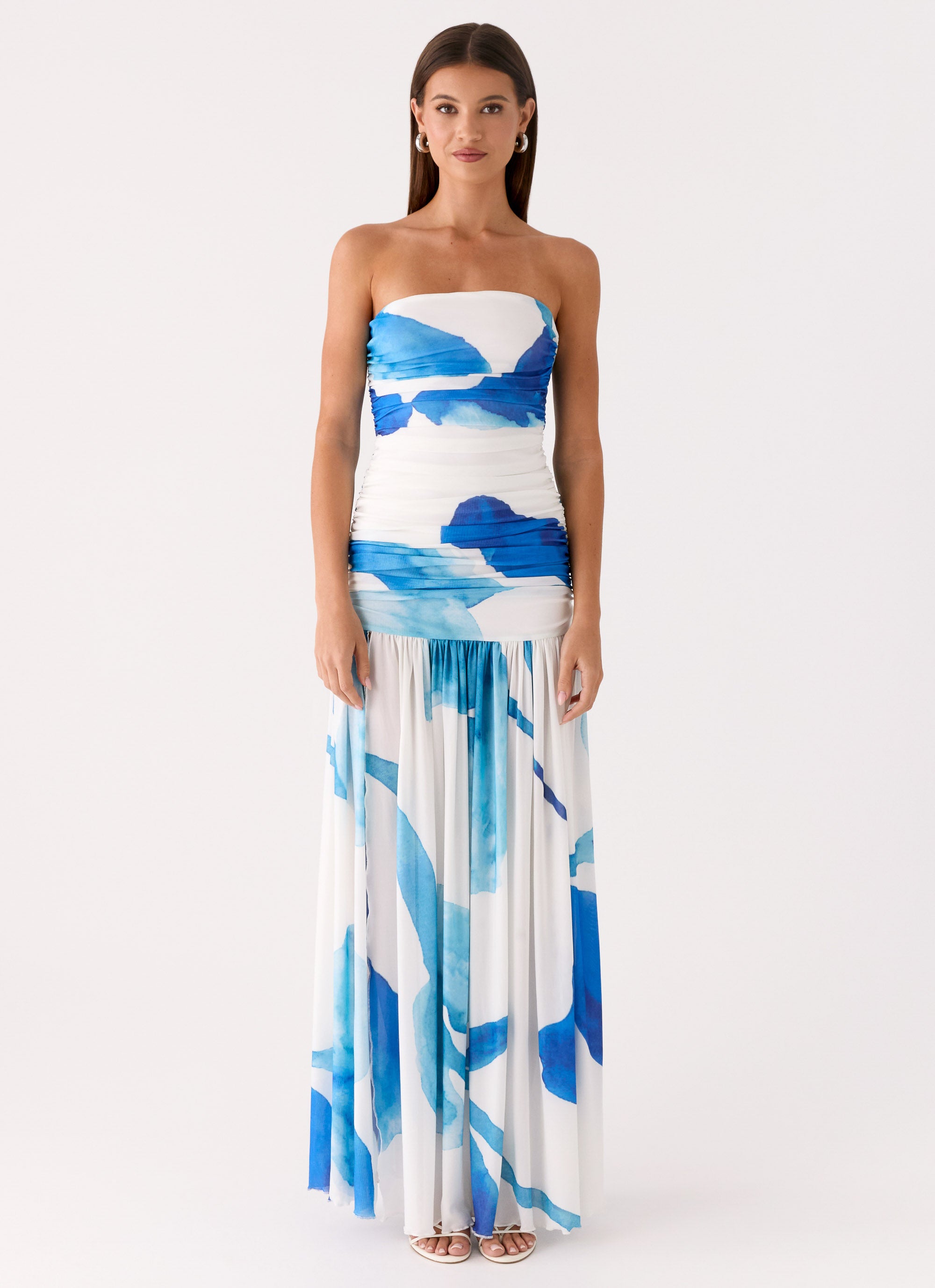 Laidee Maxi Dress - Cerulean Bloom