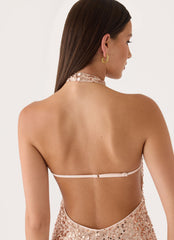 Lights off Maxi Dress - Nude