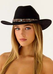 Lone Star Cowboy Hat - Black