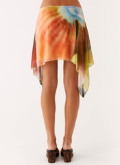 Lustra Mini Skirt - Moody Floral