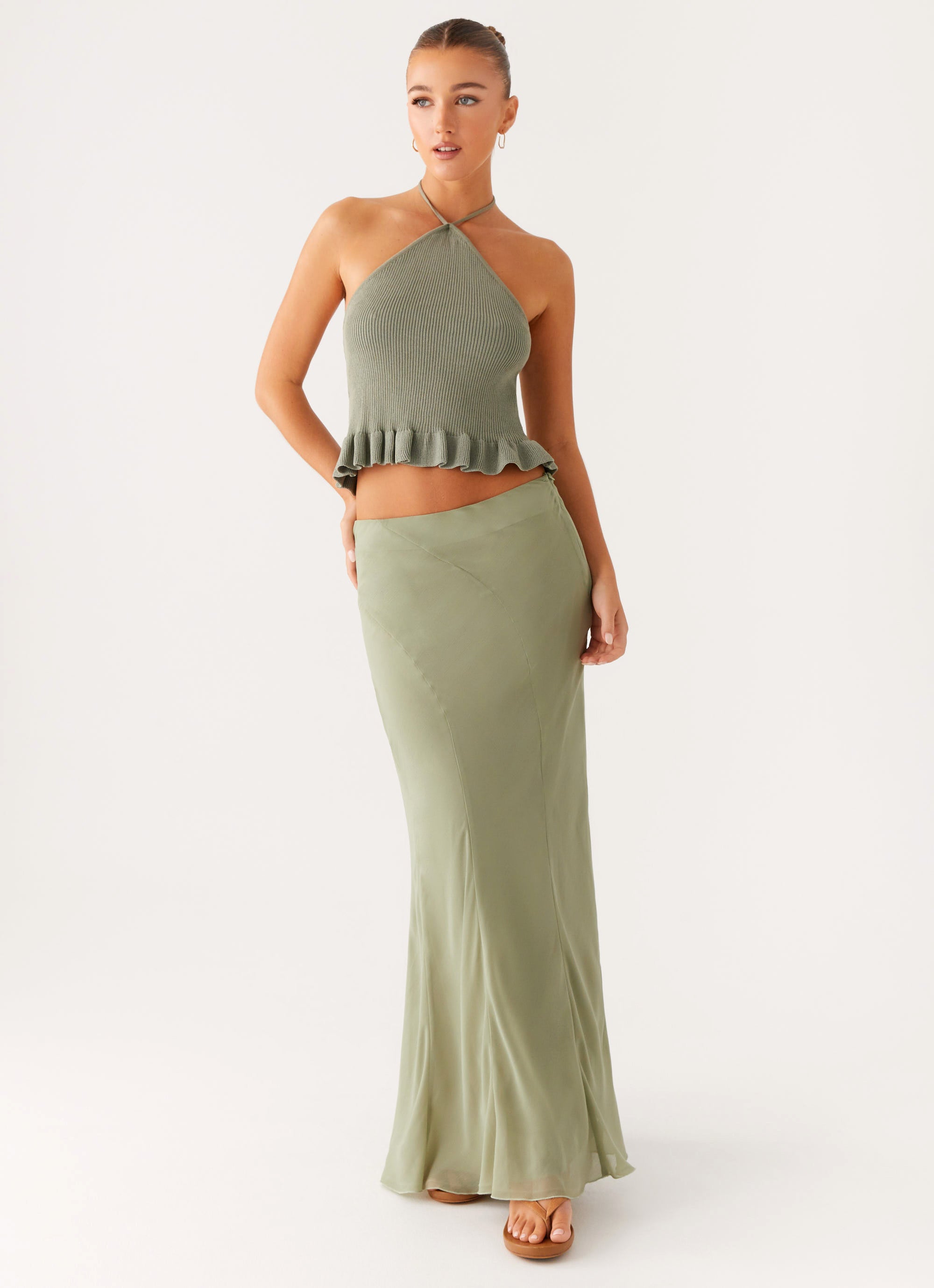 Maddox Maxi Skirt - Sage