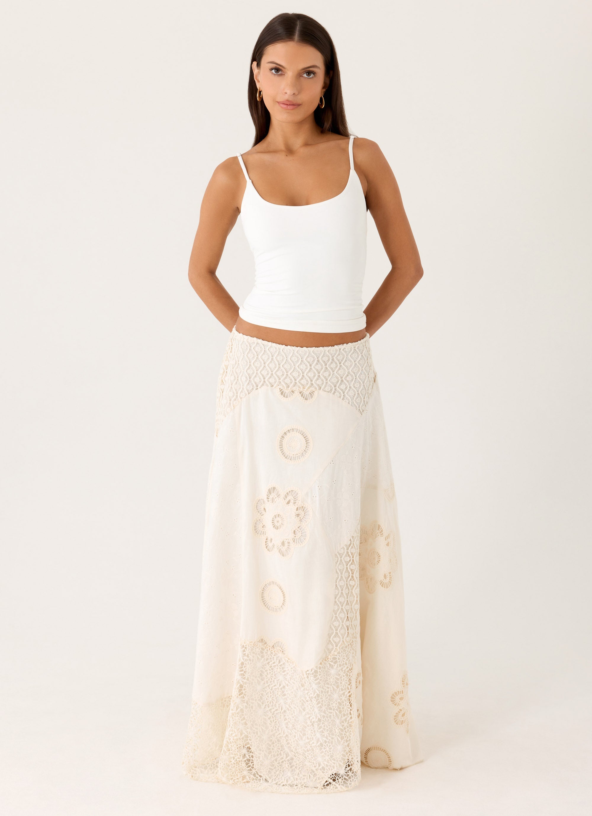 Marzia Maxi Skirt - Ivory