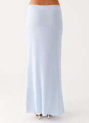Michaella Chiffon Maxi Skirt - Blue