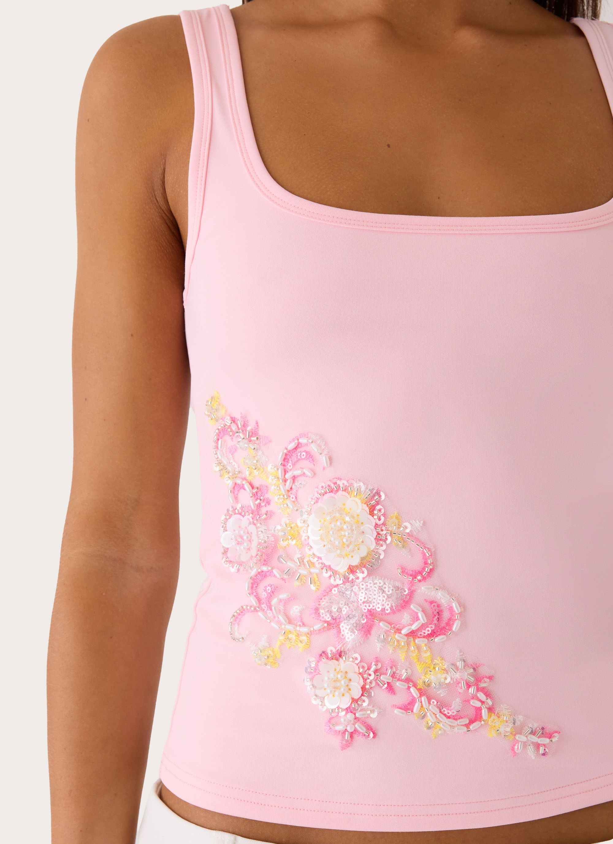Michele Floral Top - Pink