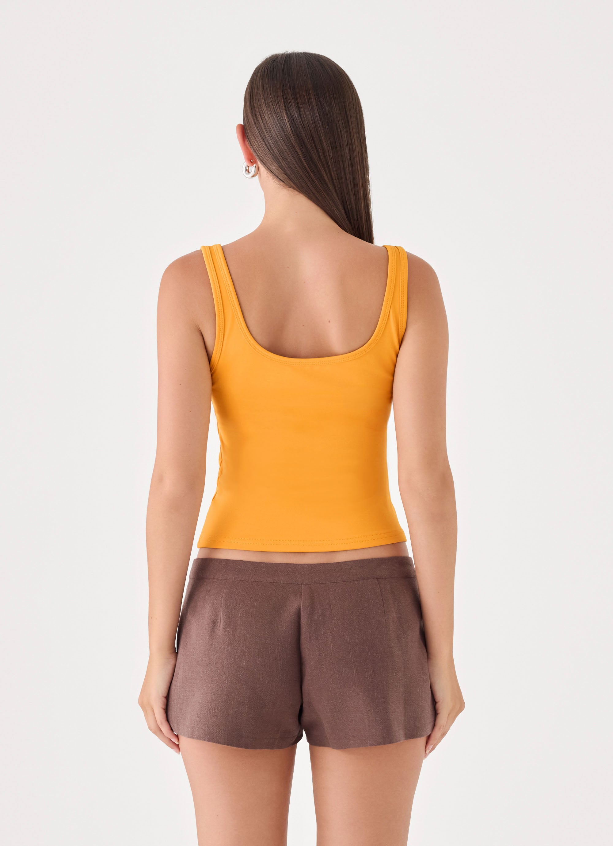 Michele Floral Top - Saffron