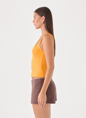 Michele Floral Top - Saffron