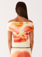 Moka Off Shoulder Top - Mimosa Blossom