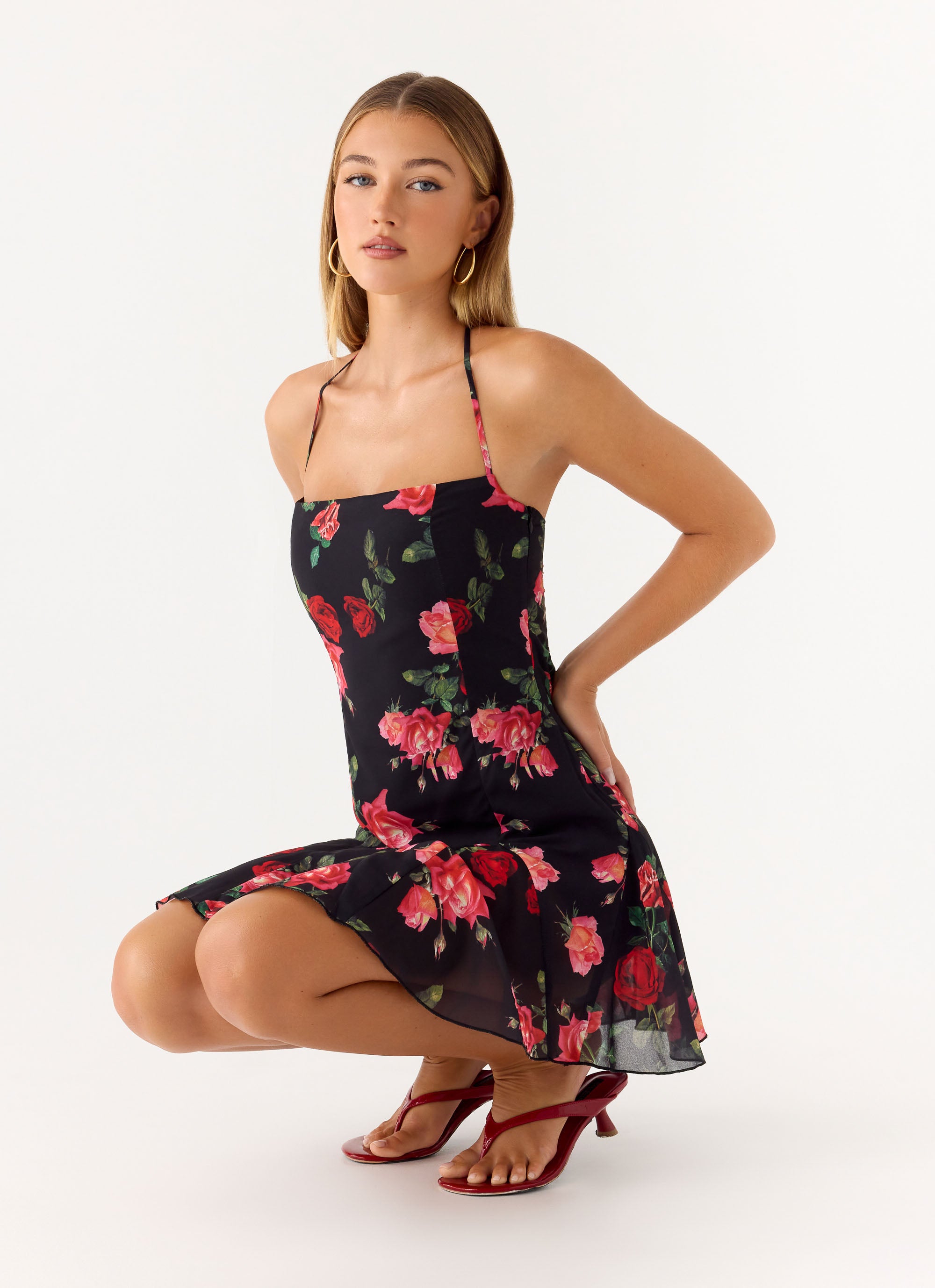 Nikyta Micro Mini Dress - Midnight Bloom