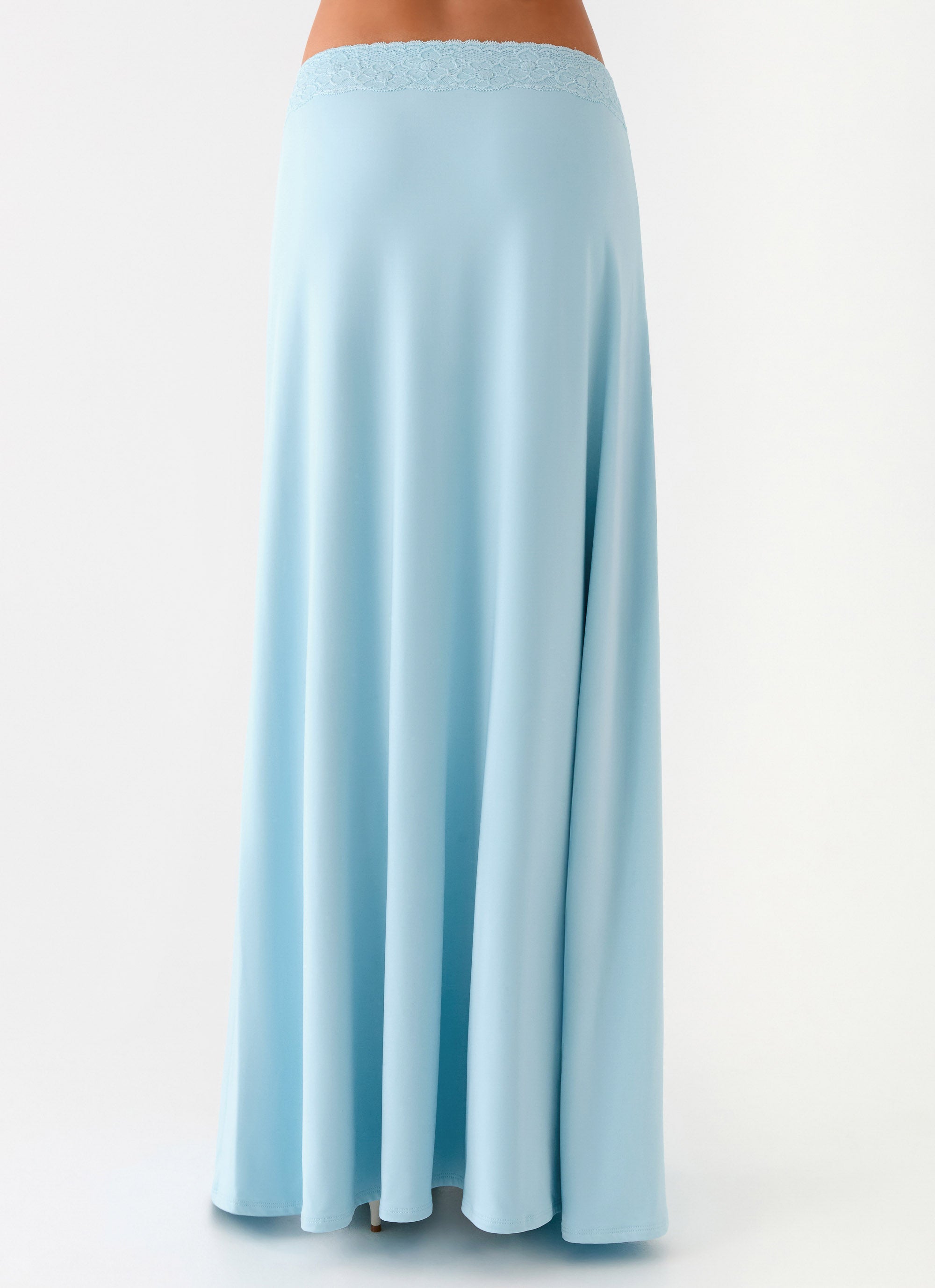 Ocean Plunge Maxi Skirt - Blue
