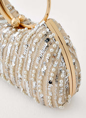 Orina Sequin Handbag - Gold/Silver