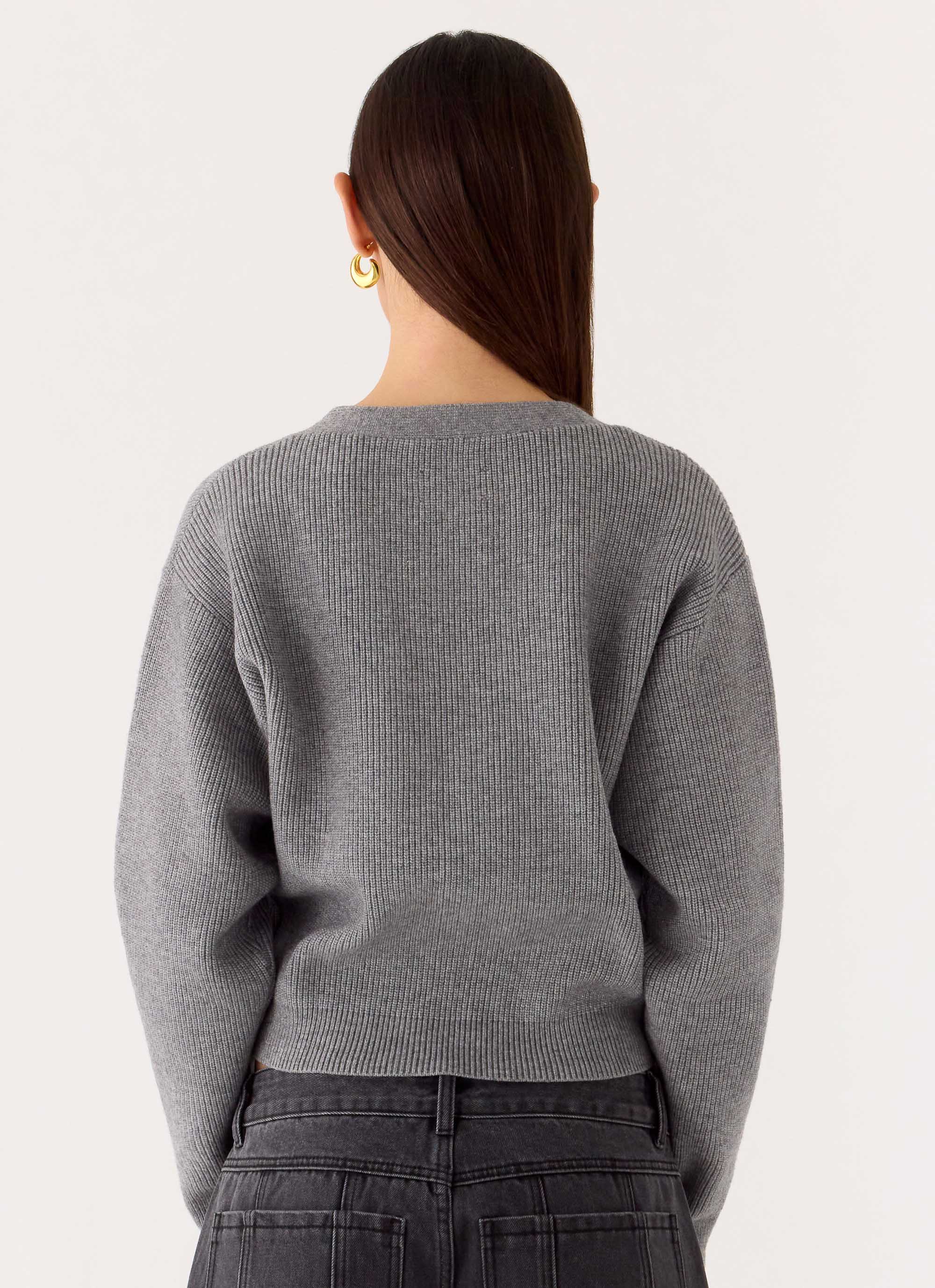 Orla Knit Sweater - Grey