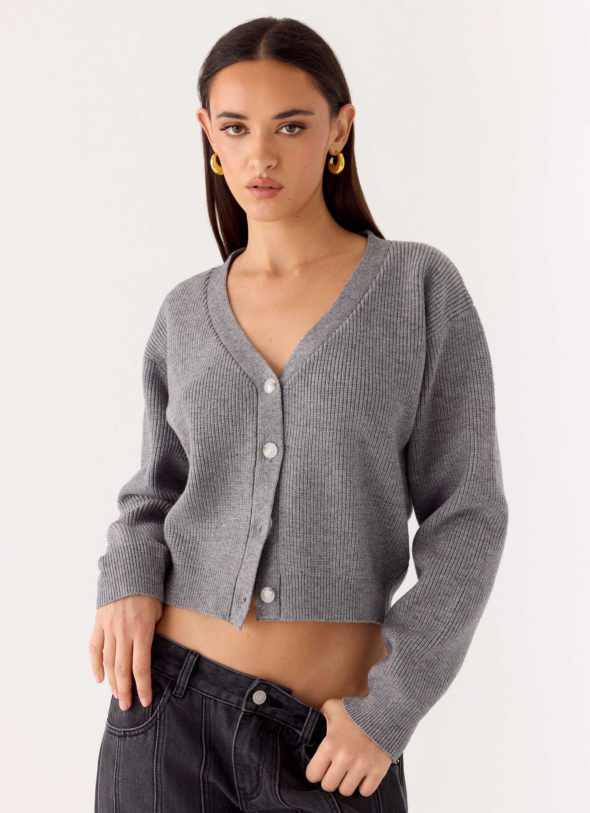 Orla Knit Sweater - Grey