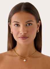 Paradise Hour Necklace - Gold/Pearl