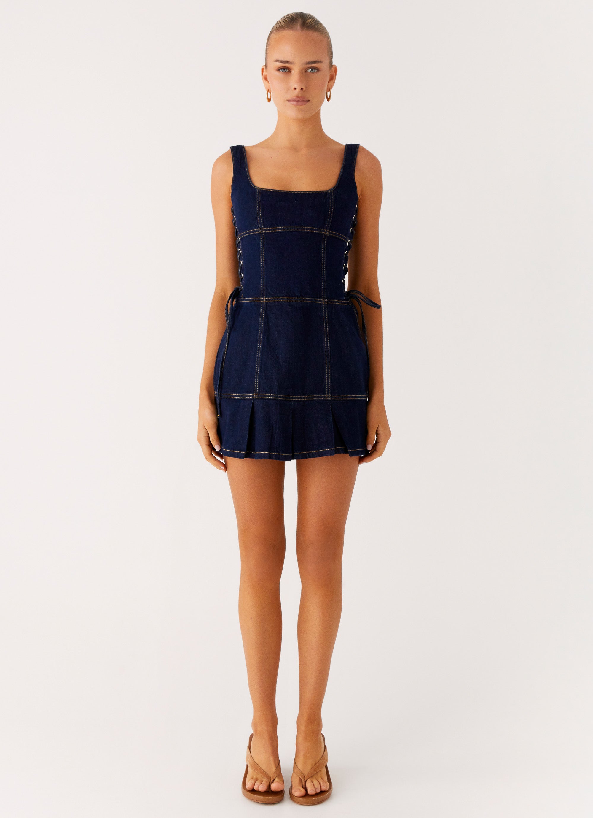 Preston Mini Dress - Indigo