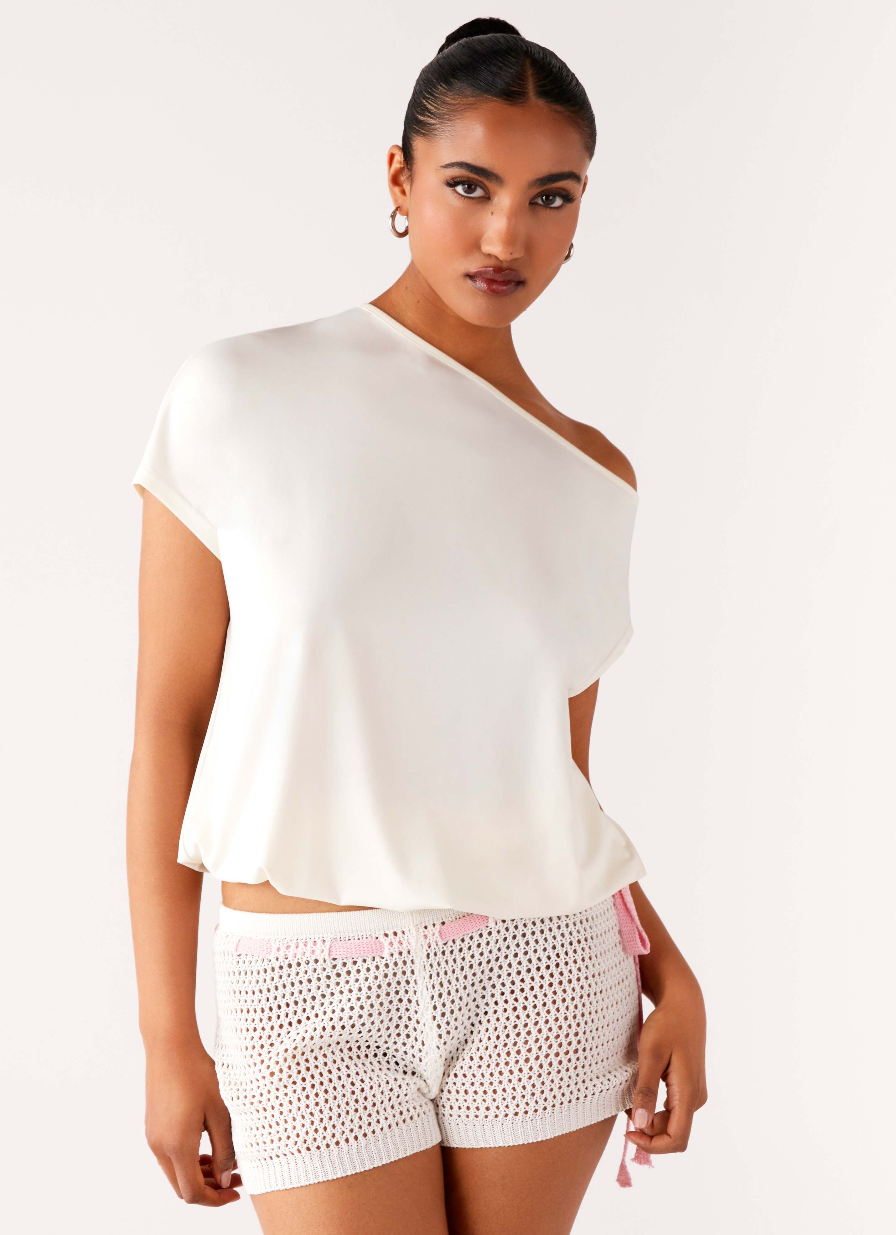 Raeni Off Shoulder Top - Ivory