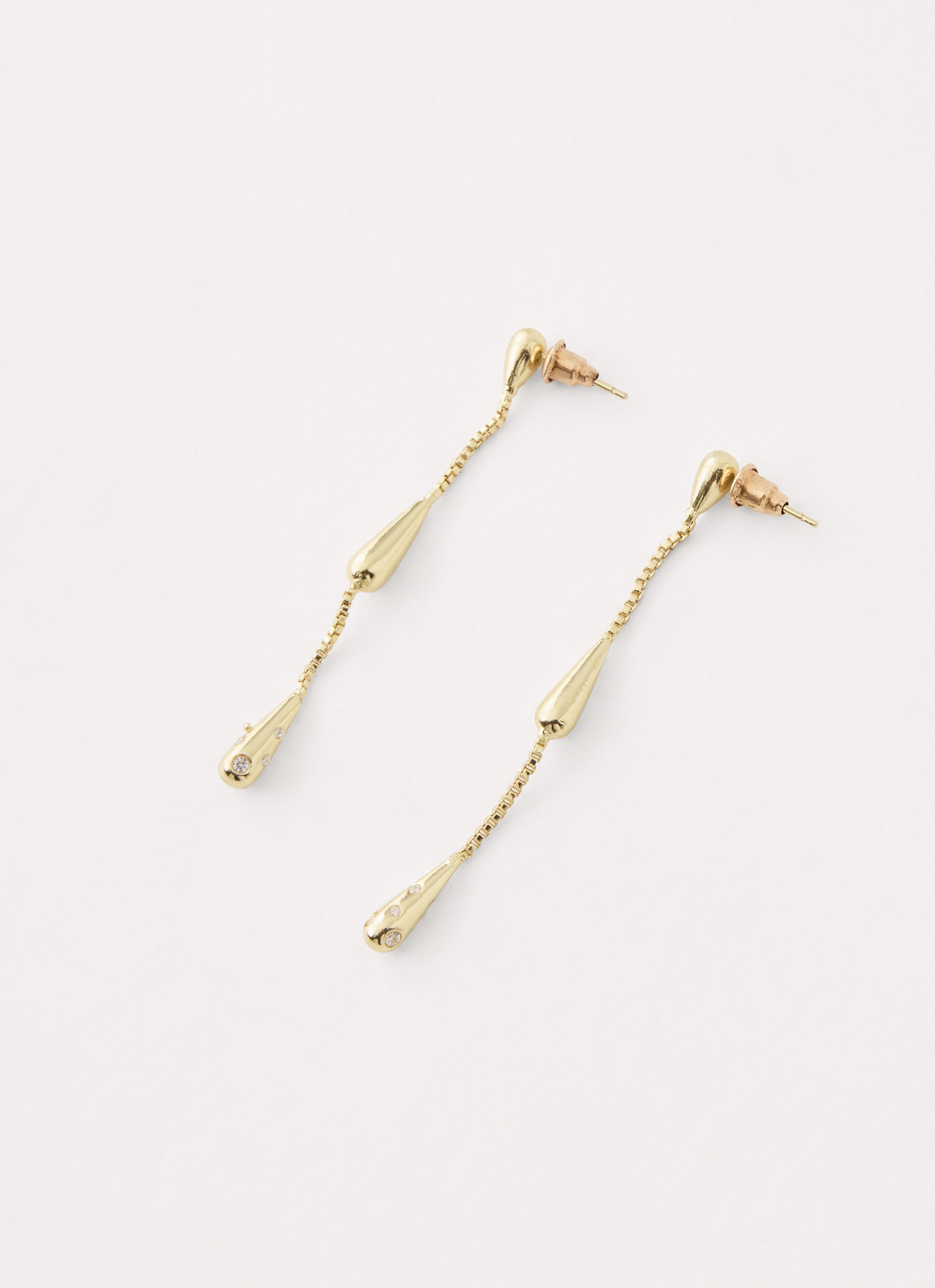 Raindrops Earrings - Gold