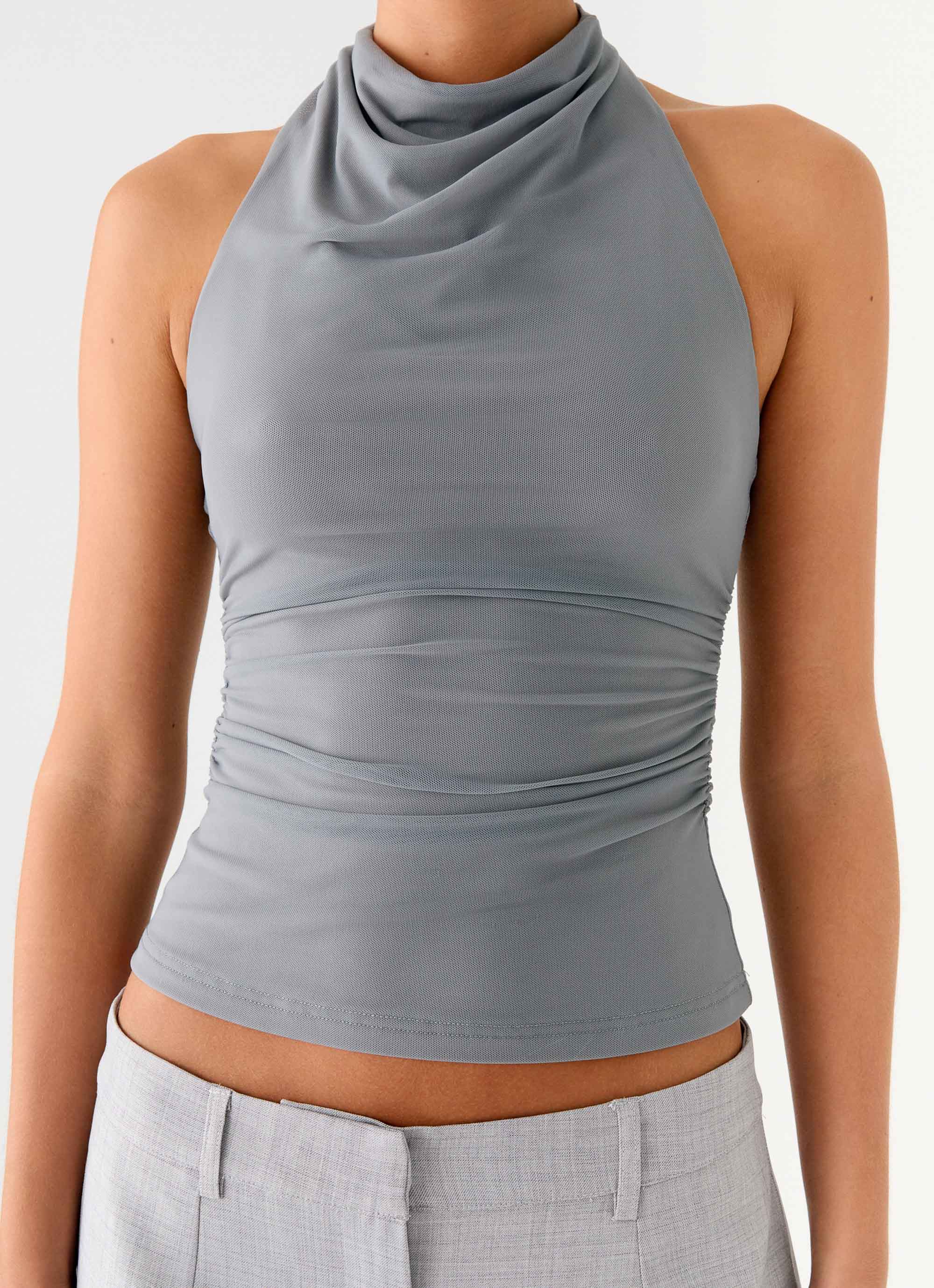 Rosana Halter Top - Grey