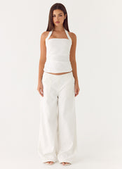 Seethal Low Rise Pants - White