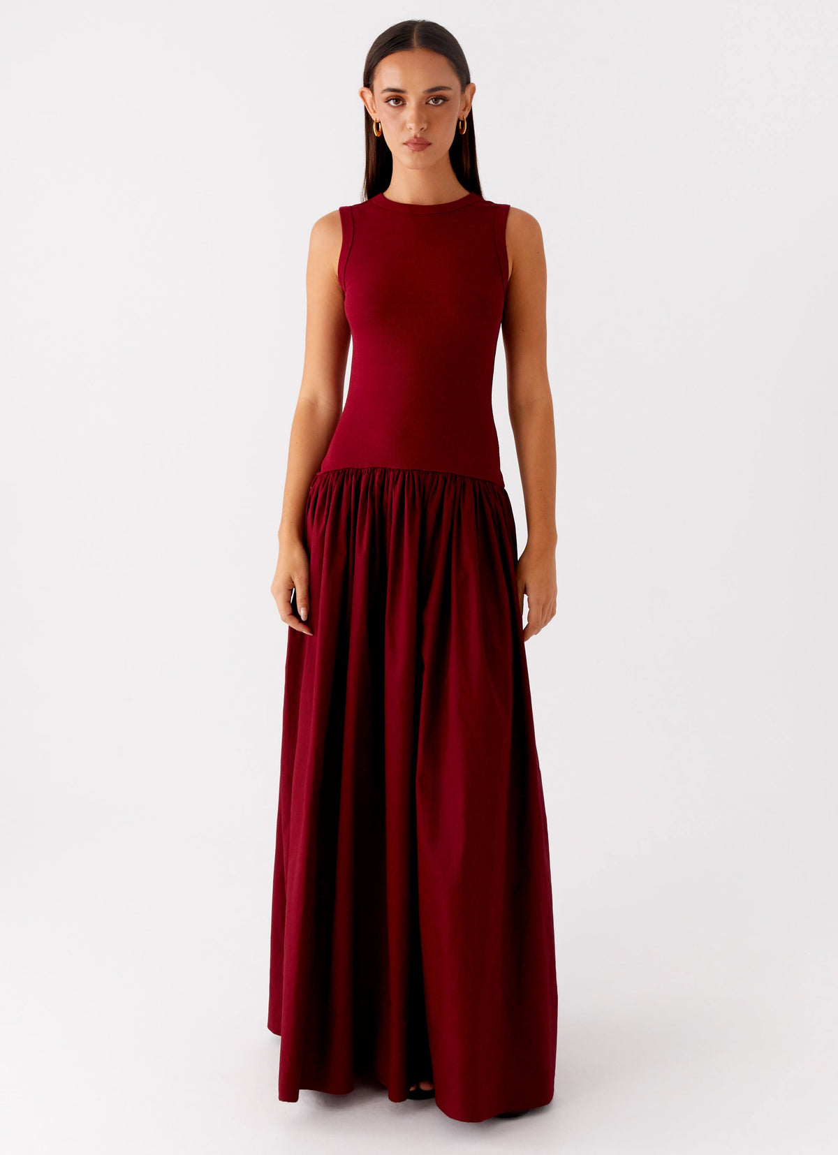 Shivani Maxi Dress - Maroon