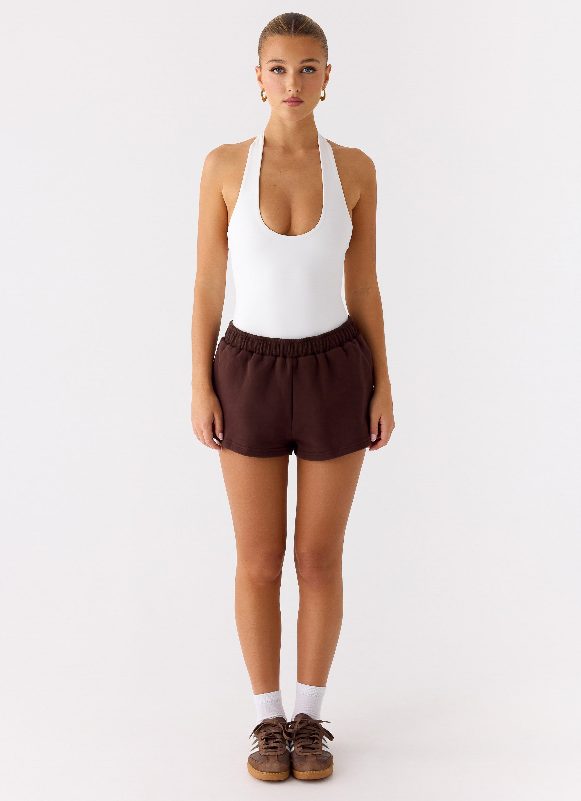 Signature Low Rise Sweatshorts - Chocolate