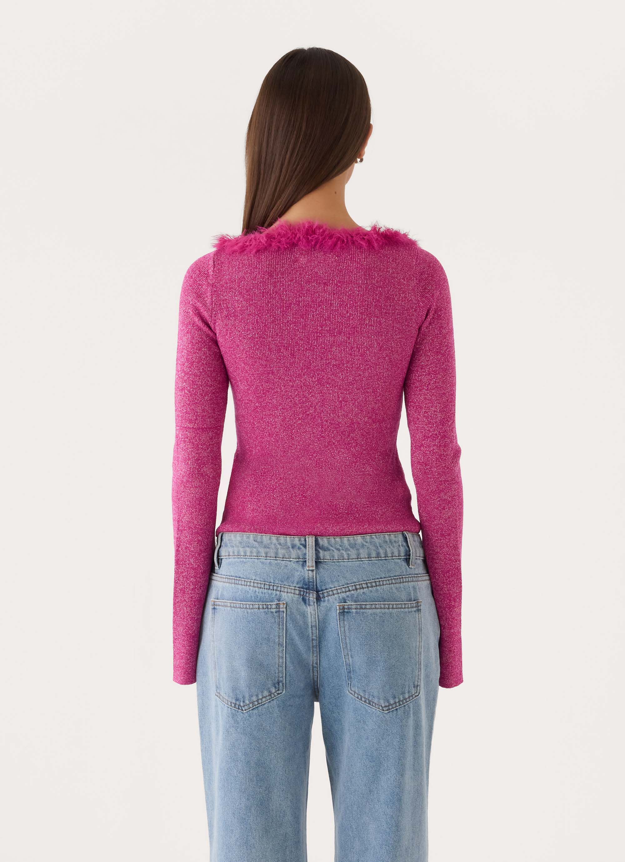 Special Days Long Sleeve Top - Deep Pink