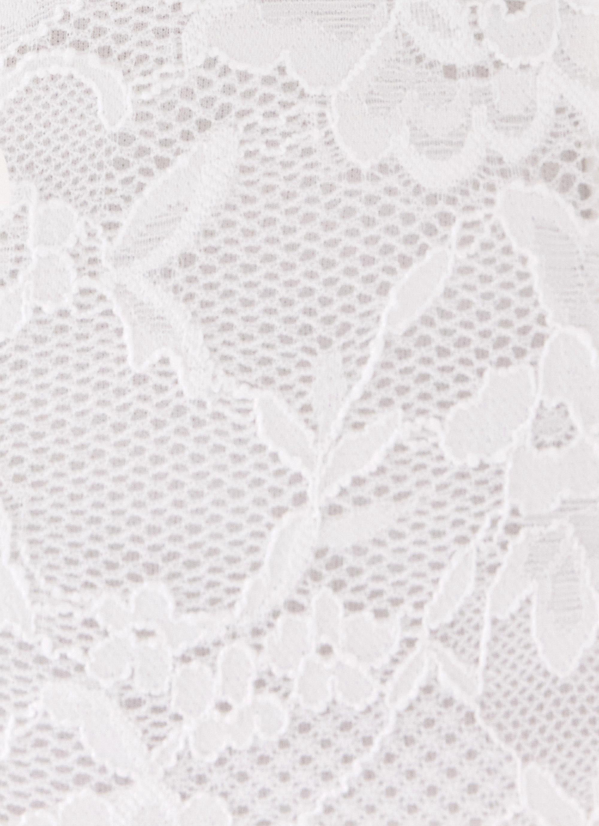Sweet Verona Lace Mini Dress - White