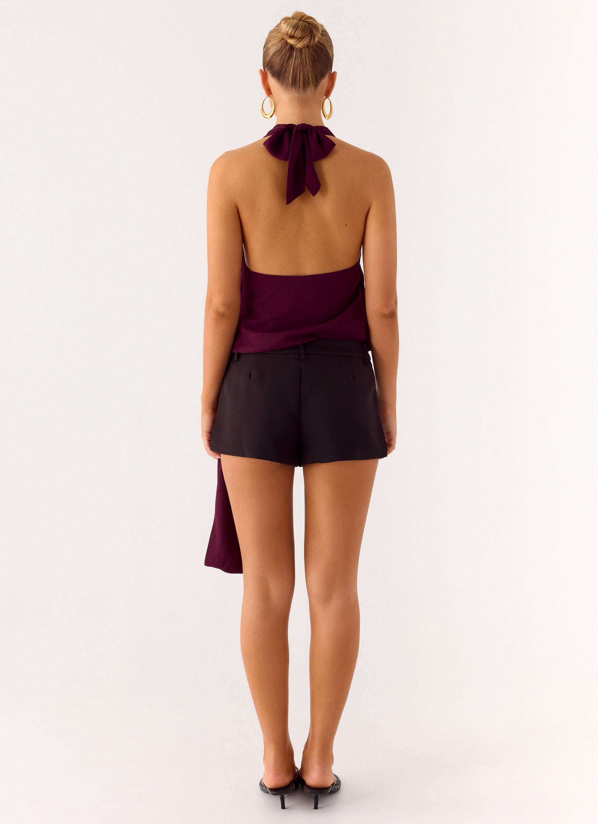 Teaha Wrap Top - Plum