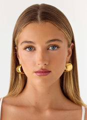 Tempo Hoop Earrings - Gold