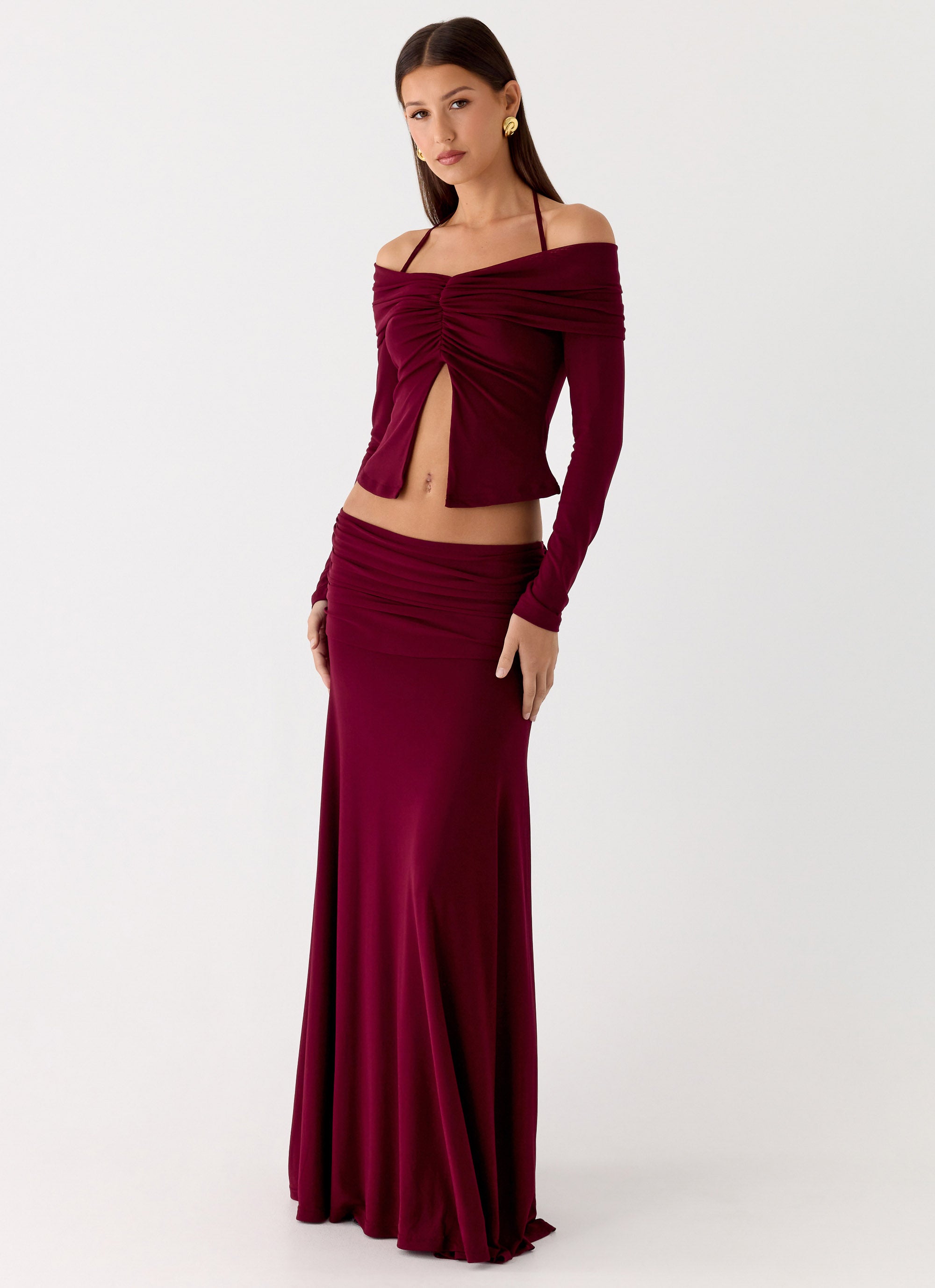 Thorness Maxi Skirt - Plum