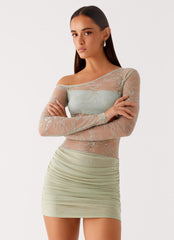 Zenni Mini Dress - Sage
