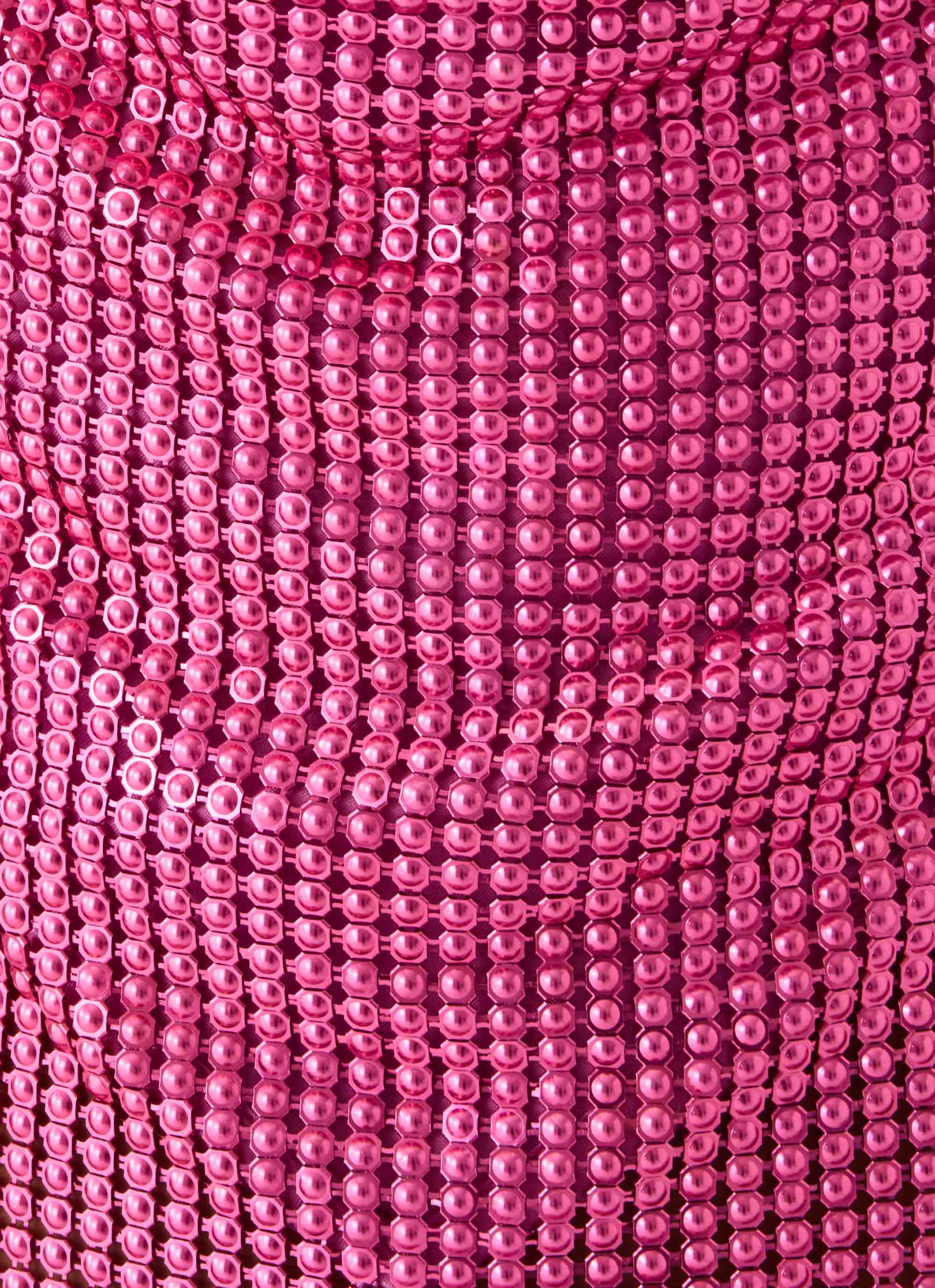 Zia Chainmail Top - Pink